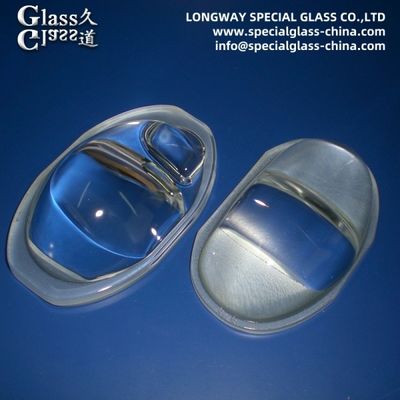 Hoogtemperatuurbestendige Cob Led-glaslenzen van borosilicaatglas 3.3
